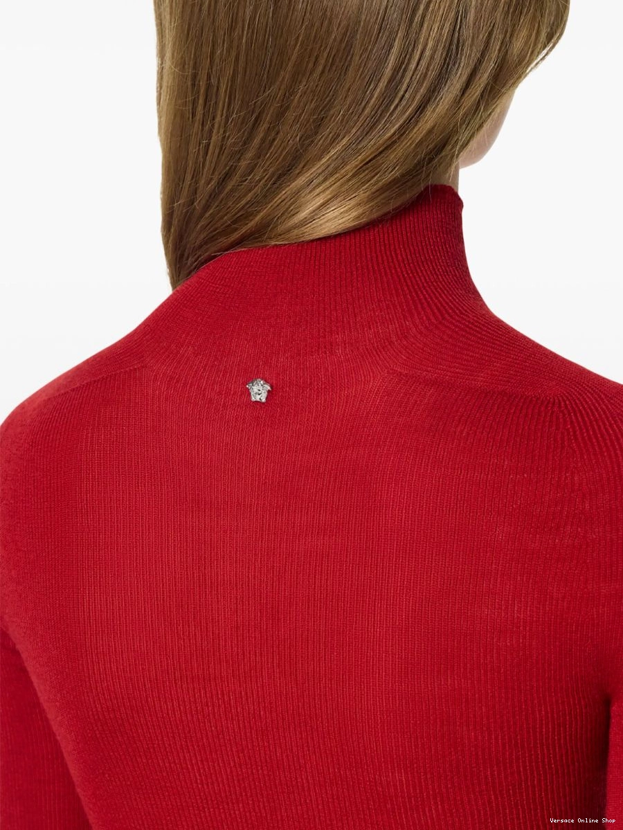 Affordable wool Women ribbed-knit top Versace 0805